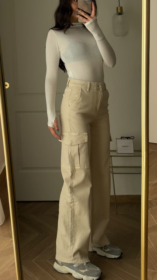 Jeans Cargo Beige