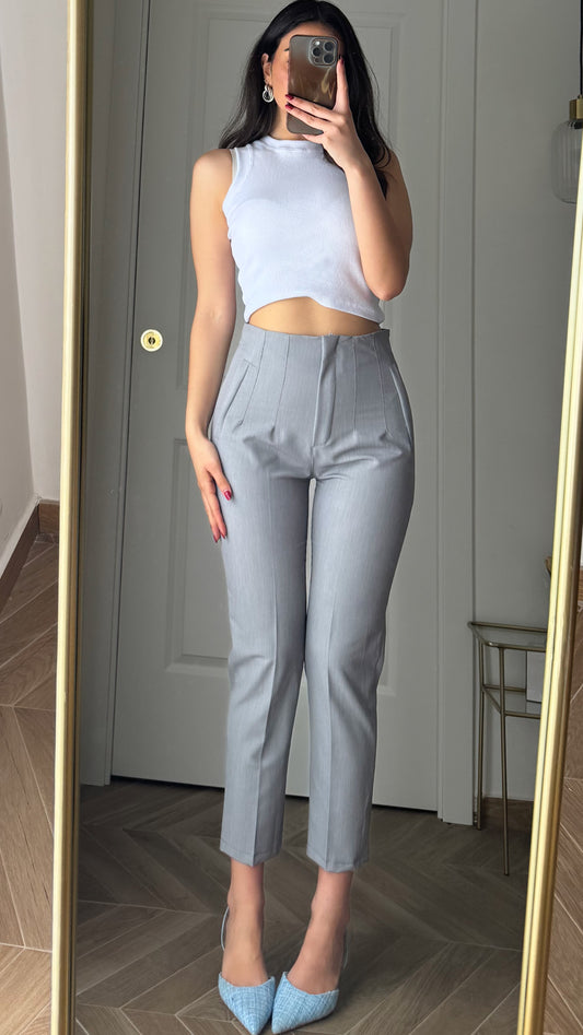 Pantaloni Basic Grigio