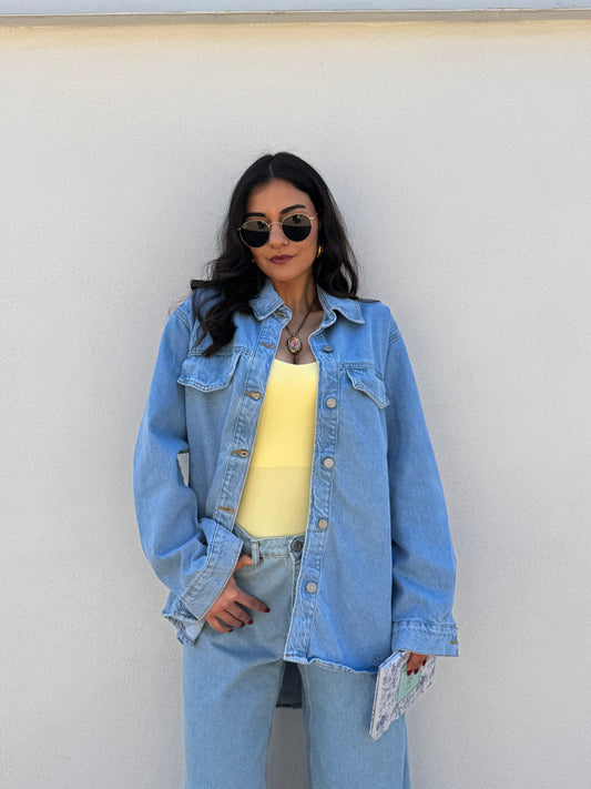 Maxi Camicia in denim