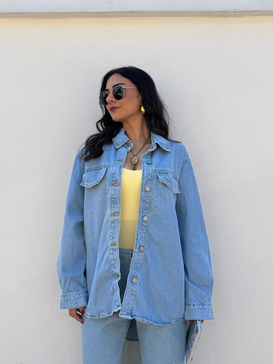 Maxi Camicia in denim